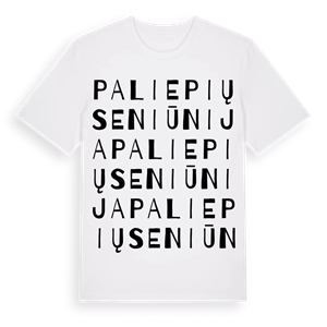 Paliepių seniūnija ordlek t-shirt – ekologisk bomull t-shirt från Pinshirt