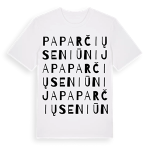 Paparčių seniūnija ordlek t-shirt – ekologisk bomull t-shirt från Pinshirt