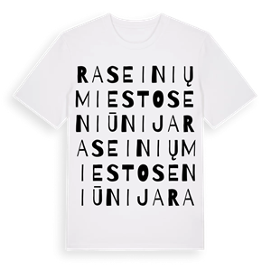 Raseinių miesto seniūnija ordlek t-shirt – ekologisk bomull t-shirt från Pinshirt