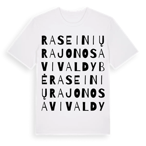 Raseinių rajono savivaldybė ordlek t-shirt – ekologisk bomull t-shirt från Pinshirt