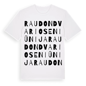 Raudondvario seniūnija ordlek t-shirt – ekologisk bomull t-shirt från Pinshirt