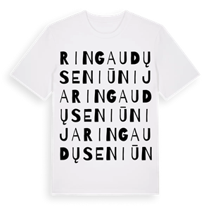 Ringaudų seniūnija ordlek t-shirt – ekologisk bomull t-shirt från Pinshirt