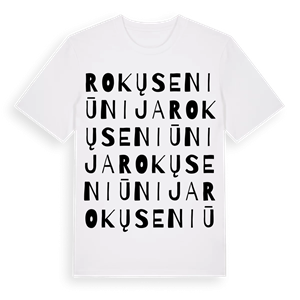 Rokų seniūnija ordlek t-shirt – ekologisk bomull t-shirt från Pinshirt