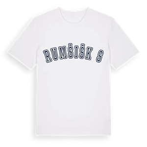 Rumšiškės college t-shirt – ekologisk bomull t-shirt från Pinshirt