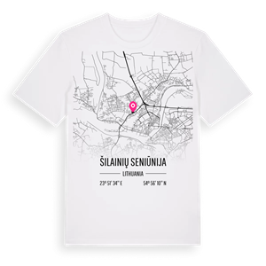 Šilainių seniūnija karta t-shirt – ekologisk bomull t-shirt från Pinshirt