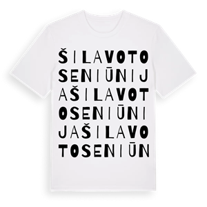 Šilavoto seniūnija ordlek t-shirt – ekologisk bomull t-shirt från Pinshirt