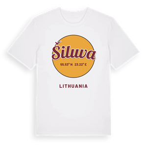 Šiluva cirkel t-shirt – ekologisk bomull t-shirt från Pinshirt