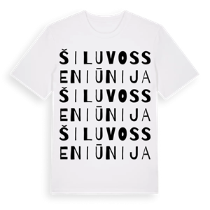 Šiluvos seniūnija ordlek t-shirt – ekologisk bomull t-shirt från Pinshirt