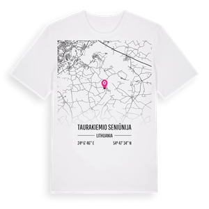 Taurakiemio seniūnija karta t-shirt – ekologisk bomull t-shirt från Pinshirt
