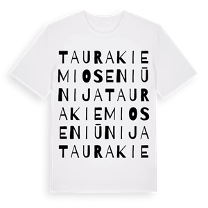 Taurakiemio seniūnija ordlek t-shirt – ekologisk bomull t-shirt från Pinshirt