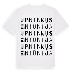 Upninkų seniūnija ordlek t-shirt – ekologisk bomull t-shirt från Pinshirt
