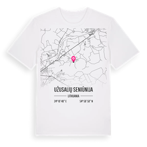 Užusalių seniūnija karta t-shirt – ekologisk bomull t-shirt från Pinshirt
