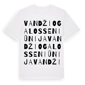 Vandžiogalos seniūnija ordlek t-shirt – ekologisk bomull t-shirt från Pinshirt
