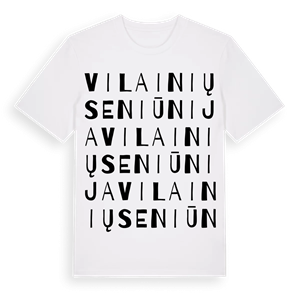 Vilainių seniūnija ordlek t-shirt – ekologisk bomull t-shirt från Pinshirt