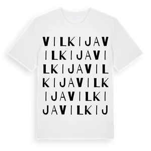 Vilkija ordlek t-shirt – ekologisk bomull t-shirt från Pinshirt