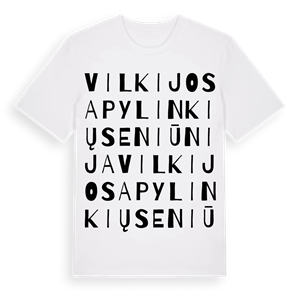 Vilkijos apylinkių seniūnija ordlek t-shirt – ekologisk bomull t-shirt från Pinshirt