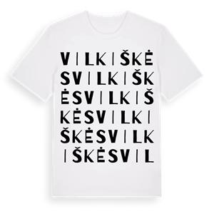 Vilkiškės ordlek t-shirt – ekologisk bomull t-shirt från Pinshirt
