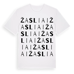 Žasliai ordlek t-shirt – ekologisk bomull t-shirt från Pinshirt
