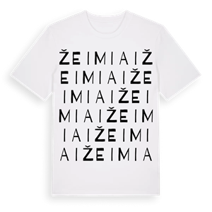 Žeimiai ordlek t-shirt – ekologisk bomull t-shirt från Pinshirt