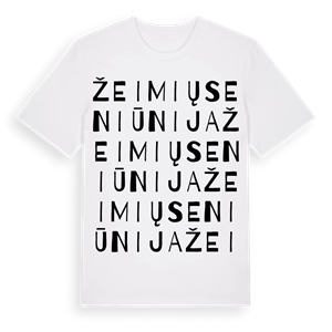 Žeimių seniūnija ordlek t-shirt – ekologisk bomull t-shirt från Pinshirt