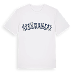 Žiežmariai college t-shirt – ekologisk bomull t-shirt från Pinshirt