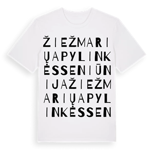 Žiežmarių apylinkės seniūnija ordlek t-shirt – ekologisk bomull t-shirt från Pinshirt