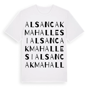 Alsancak Mahallesi ordlek t-shirt – ekologisk bomull t-shirt från Pinshirt