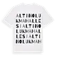 Altınoluk Mahallesi ordlek t-shirt