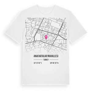 Anafartalar Mahallesi karta t-shirt – ekologisk bomull t-shirt från Pinshirt