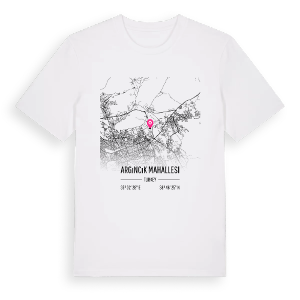 Argıncık Mahallesi karta t-shirt – ekologisk bomull t-shirt från Pinshirt