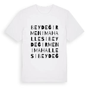 Beydeğirmeni Mahallesi ordlek t-shirt – ekologisk bomull t-shirt från Pinshirt