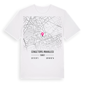 Cengiz Topel Mahallesi karta t-shirt – ekologisk bomull t-shirt från Pinshirt