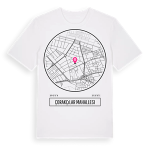 Çorakçılar Mahallesi t-shirt – ekologisk bomull t-shirt från Pinshirt