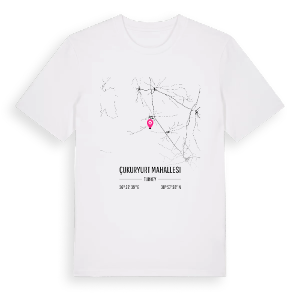 Çukuryurt Mahallesi karta t-shirt – ekologisk bomull t-shirt från Pinshirt