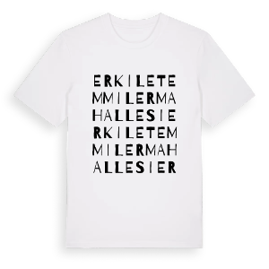 Erkilet Emmiler Mahallesi ordlek t-shirt – ekologisk bomull t-shirt från Pinshirt