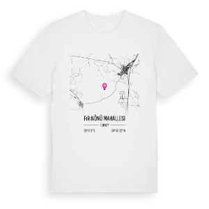 Fırınönü Mahallesi karta t-shirt – ekologisk bomull t-shirt från Pinshirt