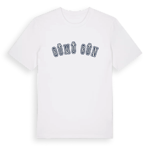 Gümüşgün college t-shirt – ekologisk bomull t-shirt från Pinshirt