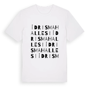 İdris Mahallesi ordlek t-shirt – ekologisk bomull t-shirt från Pinshirt