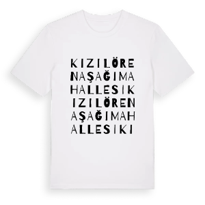 Kızılören Aşağı Mahallesi ordlek t-shirt – ekologisk bomull t-shirt från Pinshirt