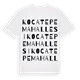 Kocatepe Mahallesi ordlek t-shirt