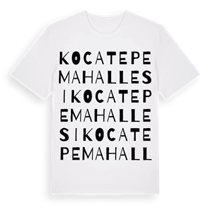Kocatepe Mahallesi ordlek t-shirt – ekologisk bomull t-shirt från Pinshirt