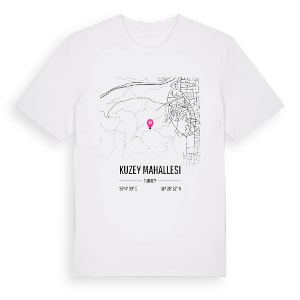 Kuzey Mahallesi karta t-shirt – ekologisk bomull t-shirt från Pinshirt