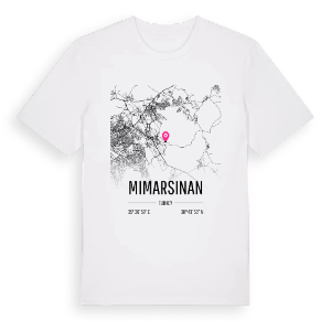 Mimarsinan karta t-shirt – ekologisk bomull t-shirt från Pinshirt