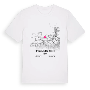 Oymaağaç Mahallesi karta t-shirt – ekologisk bomull t-shirt från Pinshirt