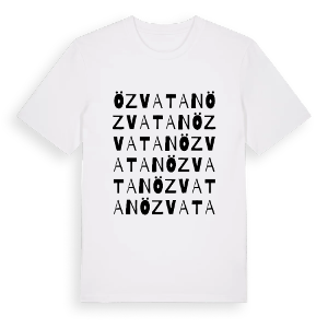 Özvatan ordlek t-shirt – ekologisk bomull t-shirt från Pinshirt