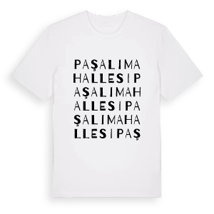 Paşalı Mahallesi ordlek t-shirt – ekologisk bomull t-shirt från Pinshirt