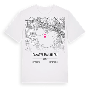 Sakarya Mahallesi karta t-shirt – ekologisk bomull t-shirt från Pinshirt