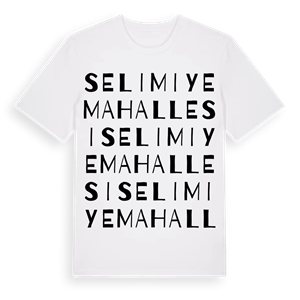 Selimiye Mahallesi ordlek t-shirt – ekologisk bomull t-shirt från Pinshirt