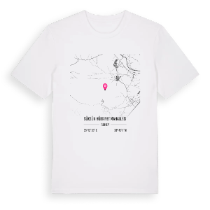 Süksün Hürriyet Mahallesi karta t-shirt – ekologisk bomull t-shirt från Pinshirt