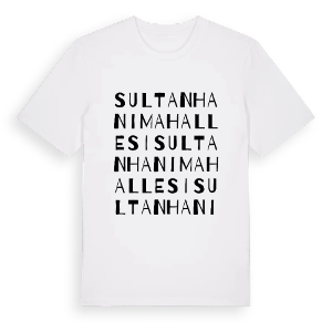 Sultanhanı Mahallesi ordlek t-shirt – ekologisk bomull t-shirt från Pinshirt